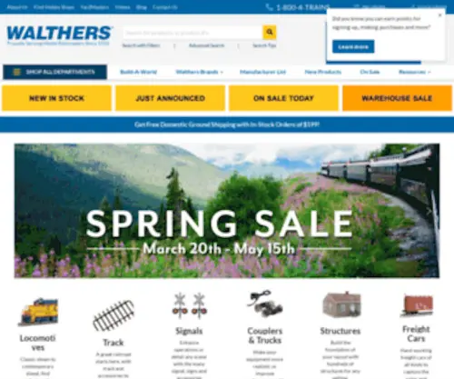 Walthers.com(Model Railroading) Screenshot