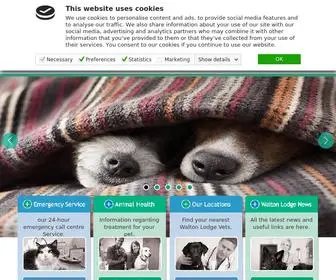 Waltonlodgevets.com(Our mission as a family run business) Screenshot