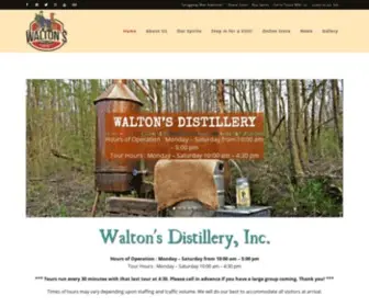 Waltonsdistillery.com(Walton's Distillery) Screenshot