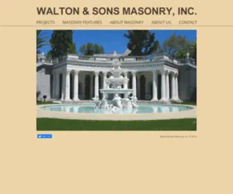 Waltonsons.com(Walton & Sons Masonry) Screenshot