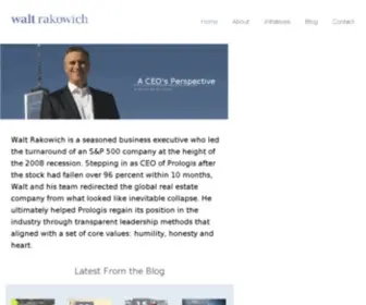 Waltrakowich.com(Walt Rakowich) Screenshot