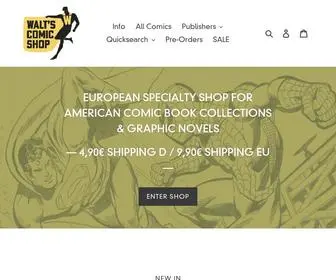 Waltscomicshop.com(Walt's Comic Shop) Screenshot