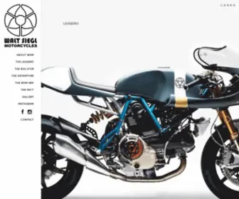 Waltsiegl.com(Walt Siegl Motorcycles) Screenshot