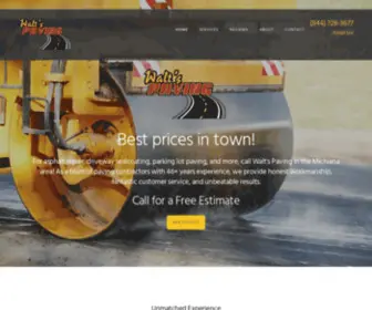 Waltspaving.com(Asphalt Paving Company) Screenshot