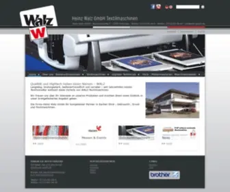 Walz-GMBH.de(Heinz Walz GmbH Textilmaschinen) Screenshot