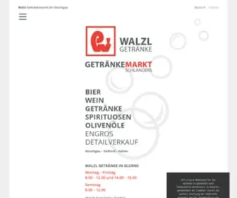 Walzl.com(Getränkemarkt im Vinschgau) Screenshot