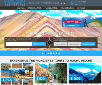 Wamanadventures.com(Classic Inca Trail Tours) Screenshot