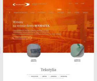 Wamatex.com.pl(Producent Dzianin i Tkanin) Screenshot