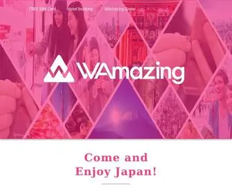 Wamazing.com(Japan traveling hotels) Screenshot