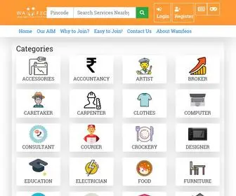 Wamfeos.com(Wamfeos India) Screenshot