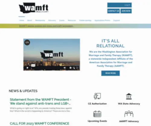 Wamft.org(Washington Assoc) Screenshot