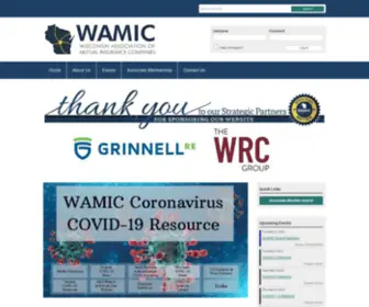 Wamic.org(Wisconsin Association of Mutual Insurance Companies) Screenshot