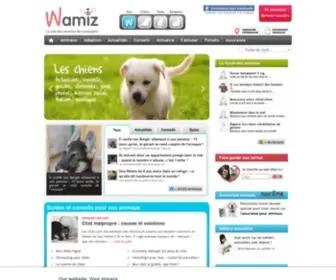 Wamiz.com(Wamiz le site des animaux de compagnie) Screenshot