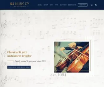 Wamusic.com.au(WA Music Co) Screenshot