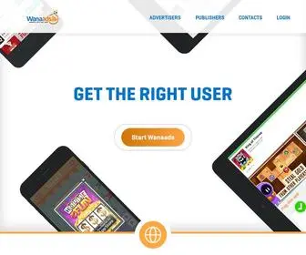 Wanaads.com(Online affiliate marketing and monetization platform) Screenshot