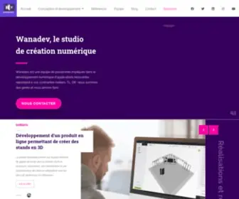 Wanadev.fr(Wanadev est une équipe de passionnés impliqués dans le développement numérique) Screenshot