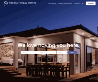 Wanakaholidayhomes.co.nz(Wanaka Holiday Homes and Holiday Houses) Screenshot