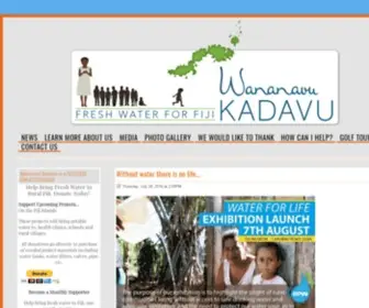 Wananavukadavu.org(Water for Fiji) Screenshot