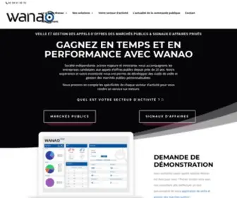 Wanao.com(Veille sur les marchés publics) Screenshot