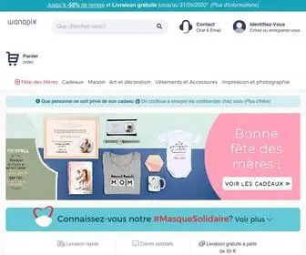 Wanapix.fr(Cadeaux personnalisés originaux avec photos) Screenshot