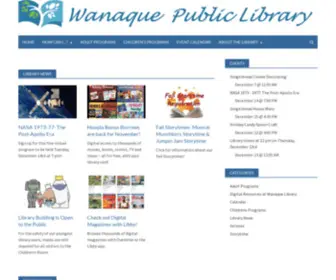 Wanaquelibrary.org(Serving Our Community) Screenshot