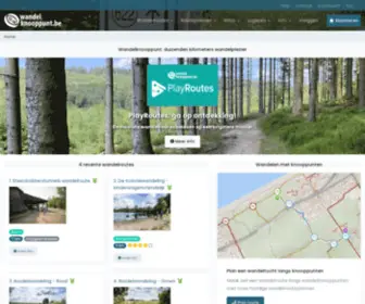 Wandelknooppunt.be(Wandelroutes en wandelknooppunten in Vlaanderen) Screenshot