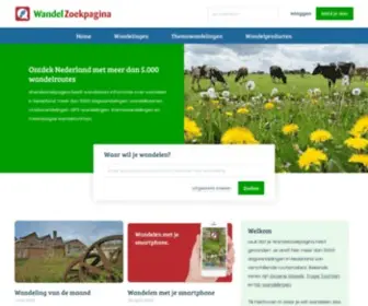 Wandelzoekpagina.nl(Wandelen in Nederland) Screenshot