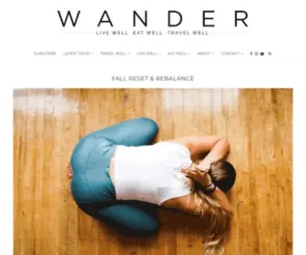 Wander-Mag.com(Wander Wellness Travel Magazine) Screenshot