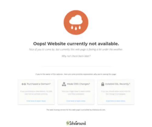 Wandera.net(Siteground web hosting server default page) Screenshot
