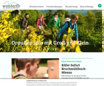 Wanderfit.de(Wandern ist gesund) Screenshot