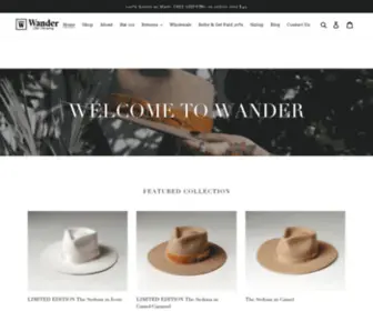 Wanderhatco.com(Wander Hat Company) Screenshot