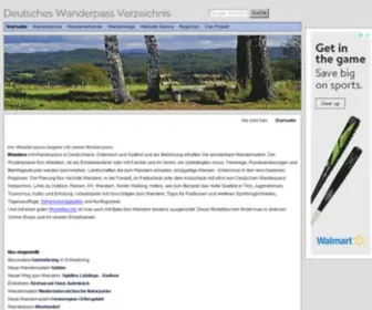 Wanderindex.de(Wandern mit Wanderpass) Screenshot