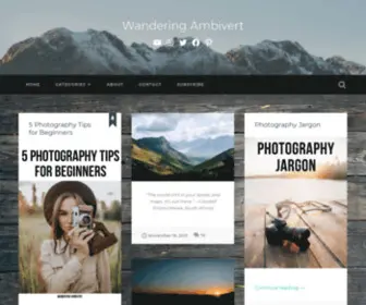 Wandering-Ambivert.com(Wandering Ambivert) Screenshot