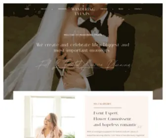 Wanderingeventsdfw.com(Dallas Wedding and Event Planner) Screenshot