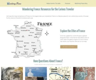 Wanderingfrance.com(Wandering France) Screenshot