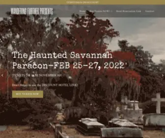 Wanderingfurther.com(The Haunted Savannah Paracon FEB 25) Screenshot