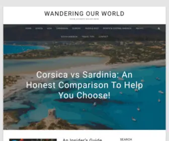 Wanderingourworld.com(Wandering our World) Screenshot