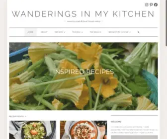 Wanderingsinmykitchen.com(Connecting People & Travel Through Cooking) Screenshot