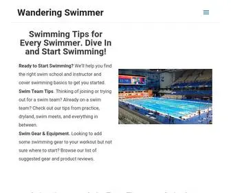 Wanderingswimmer.com(Wandering Swimmer) Screenshot
