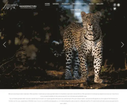 Wanderingthru.com(Wandering Thru) Screenshot