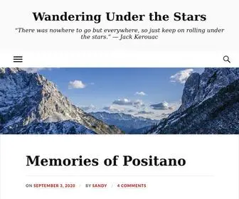 Wanderingunderthestars.com(There was nowhere to go but everywhere) Screenshot