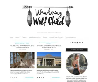Wanderingwolfchild.com(A Unique Travel and Adventure Blog) Screenshot