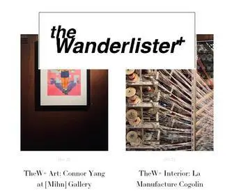 Wanderlister.com(TheWanderlister) Screenshot