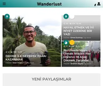 Wanderlusturkiye.com(Wanderlust Türkiye) Screenshot