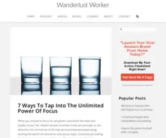 Wanderlustworker.com(WANDERLUST WORKER) Screenshot