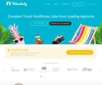 Wanderly.us(Compare Travel Healthcare Jobs from Leading Agencies) Screenshot