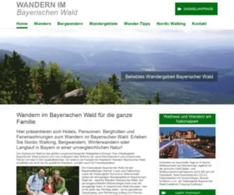 Wandern-Bayerischer-Wald.de(WANDERN im Bayerischen Wald) Screenshot