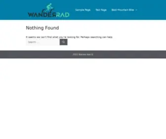 Wanderrad.de(Willkommen bei) Screenshot