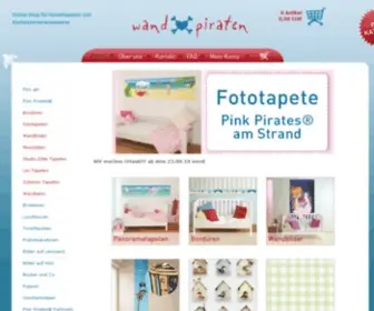 Wandpiraten.de(Kindertapeten aus Vlies und vieles mehr) Screenshot
