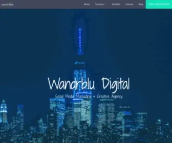 Wandrblu.com(Wandrblu Digital) Screenshot